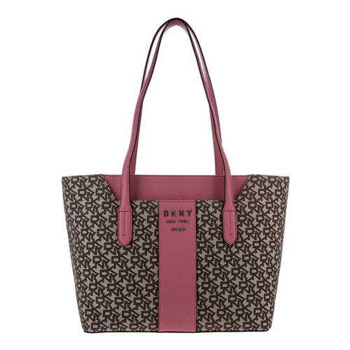 Шоппер женский DKNY R92AFC35 бежевый/розовый в Зарина