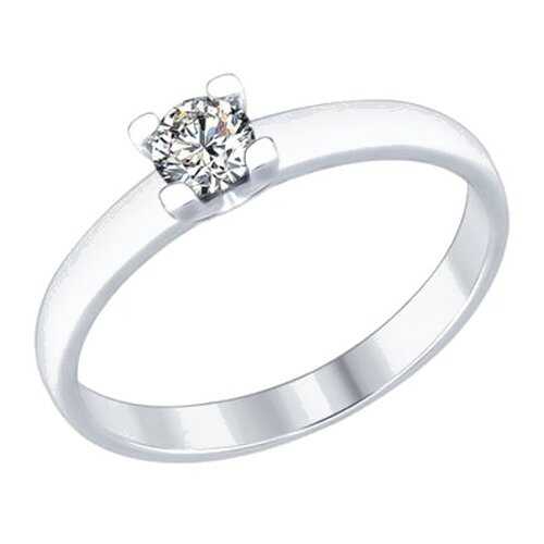Кольцо женское SOKOLOV из серебра со Swarovski Zirconia 89010060 р.19 в Зарина