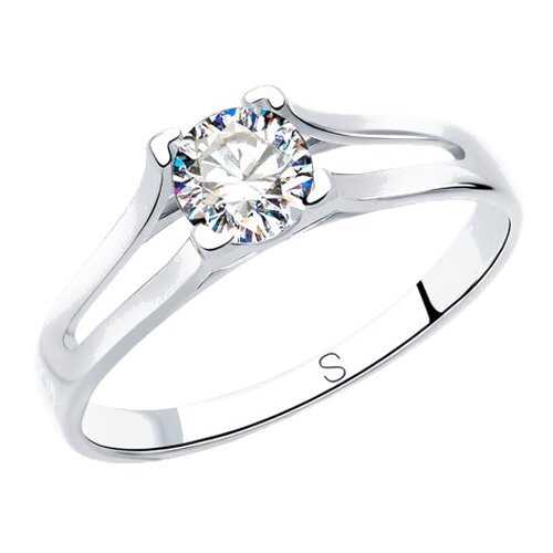 Кольцо женское SOKOLOV из серебра со Swarovski Zirconia 89010119 р.19.5 в Зарина