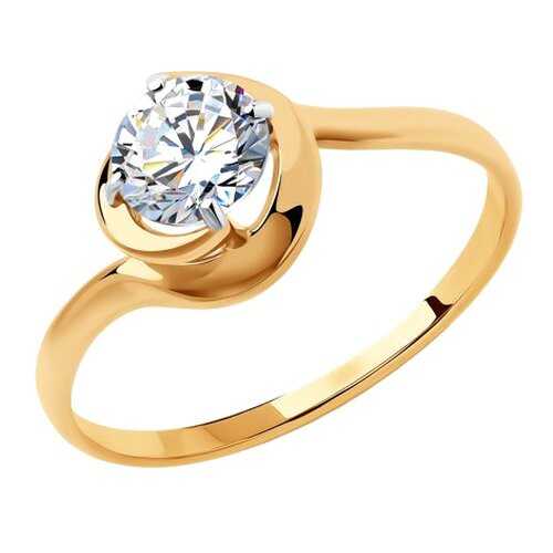 Кольцо женское SOKOLOV из золота со Swarovski Zirconia 81010451 р.18 в Зарина