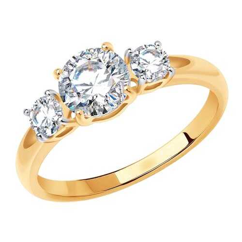 Помолвочное кольцо женское со Swarovski Zirconia SOKOLOV 81010186 р.16 в Зарина
