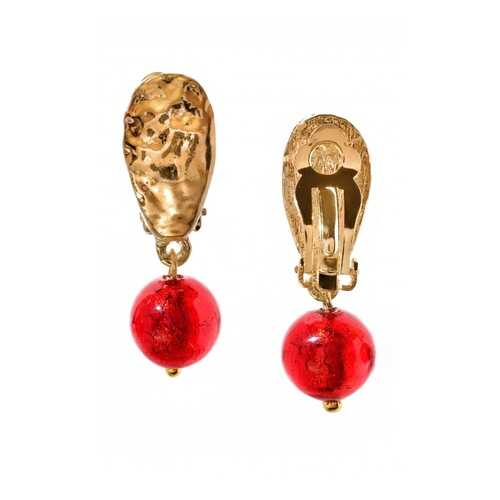 Серьги Perla Bottoncino 09030734 красные в Зарина