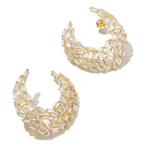 Серьги женские EXCLAIM 037G2770E золотистые в Зарина