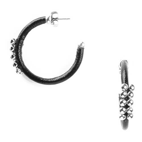 Серьги женские ORI TAO OT-12-29172 серебристые/черные в Зарина
