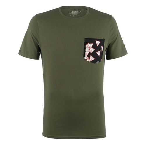 Футболка мужская Guess M0YI59-I3Z11 хаки XL в Зарина