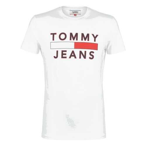 Футболка мужская Tommy Jeans DM0DM07430 YA2 белая XXL в Зарина