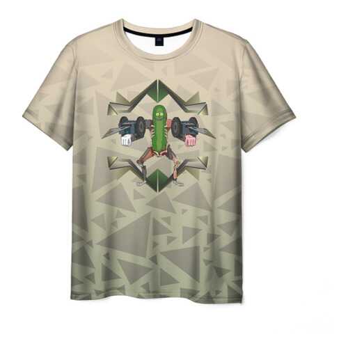Футболка мужская ВсеМайки Pickle Rick коричневая 4XL в Зарина