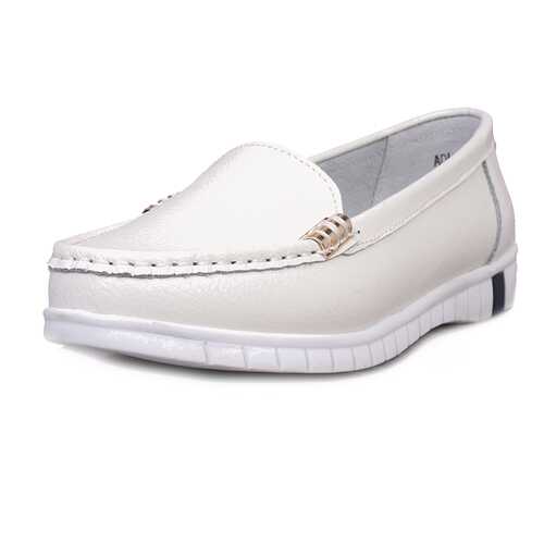 Мокасины женские Alessio Nesca Comfort 710018746 белые 38 RU в Зарина