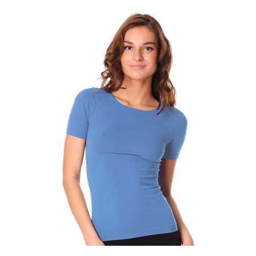 Футболка женская Sensi T-Shirt ST MA476M-5 голубая L в Зарина