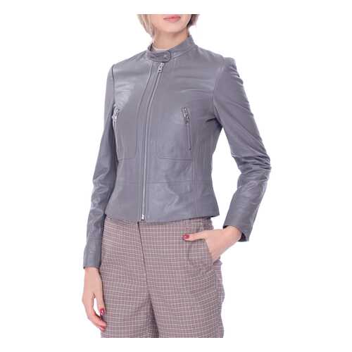Кожаная куртка женская LUSIO AF18-050004 серая XS в Зарина