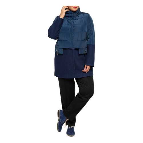 Пальто женское KR 7702 синее 62 RU в Зарина