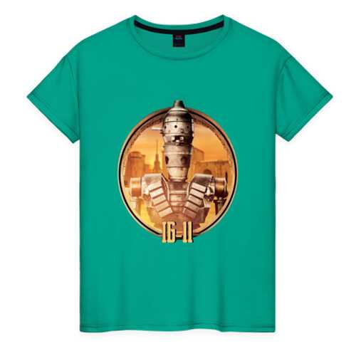 Футболка женская ВсеМайки 2177795 зеленая XXXL в Зарина